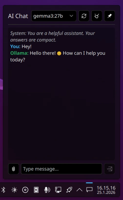 AI Chat Widget screenshot