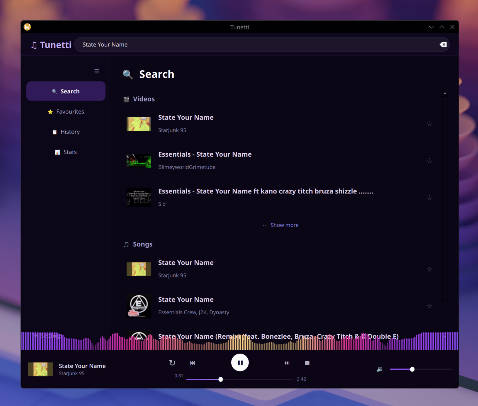Tunetti screenshot
